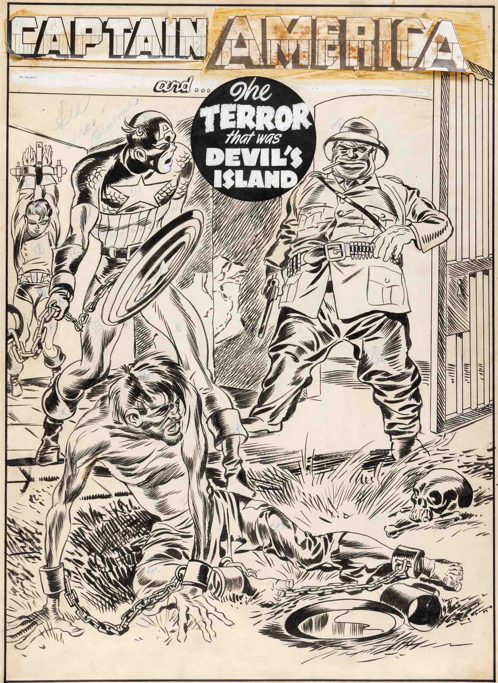 Joe Simon and Jack Kirby Captain America Comics 5 Splash Page