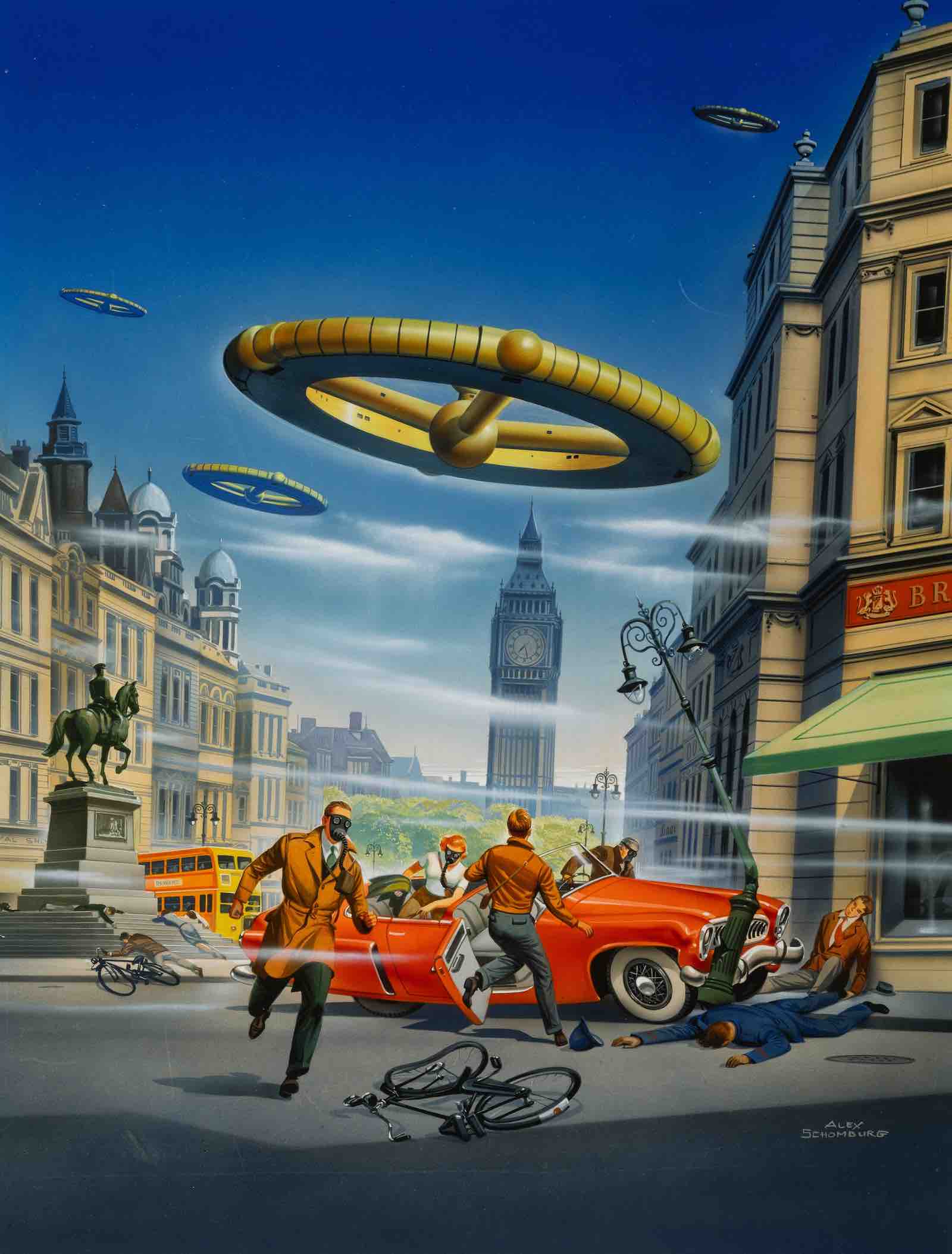 Alex Schomburg's The World at Bay