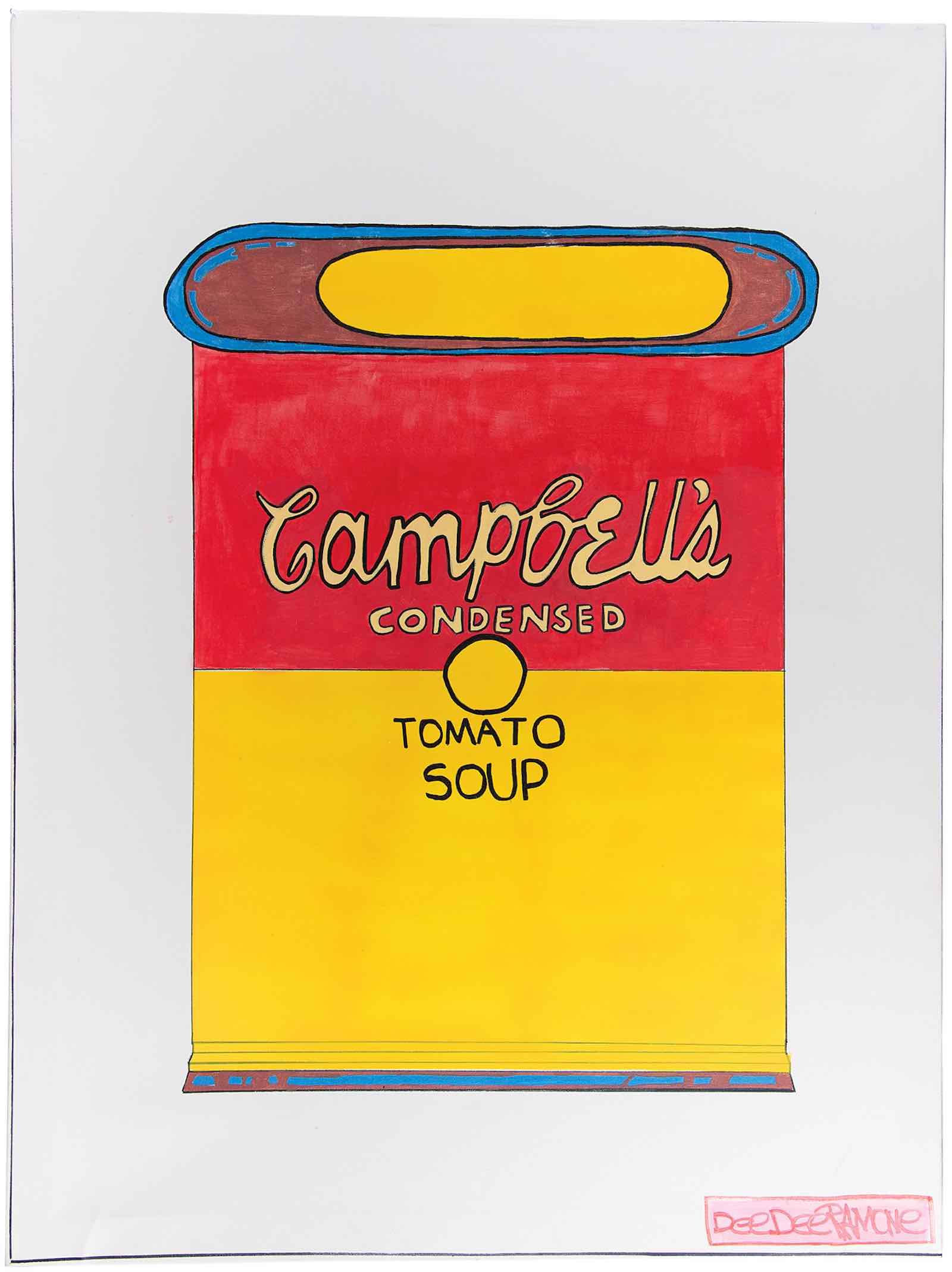 Dee Dee Ramone's Campbell's Soup Can painting