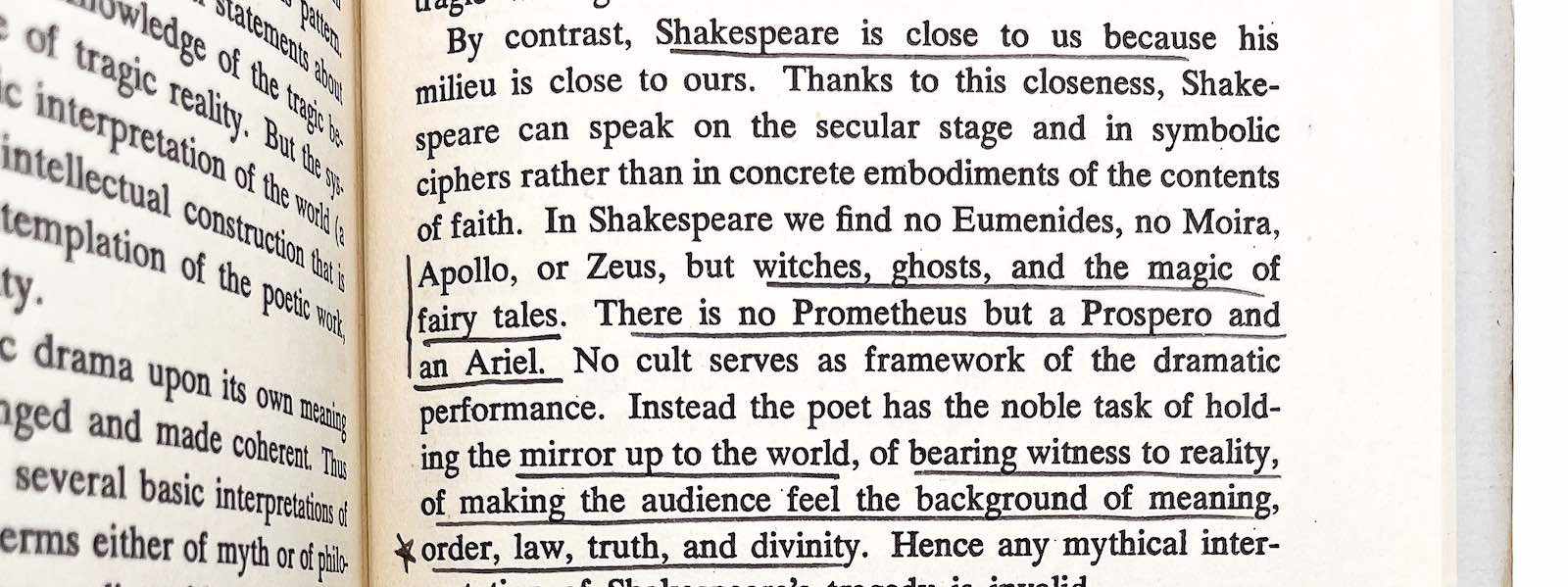 Sylvia Plath’s annotated copy of a book on tragedy she used at Cambridge, Tragedy is Not Enough by Karl Jaspers (1953) with marginal notes connecting the text to her own 1953 The Bell Jar and a prophetic description of Ariel as a poet. $35,000.