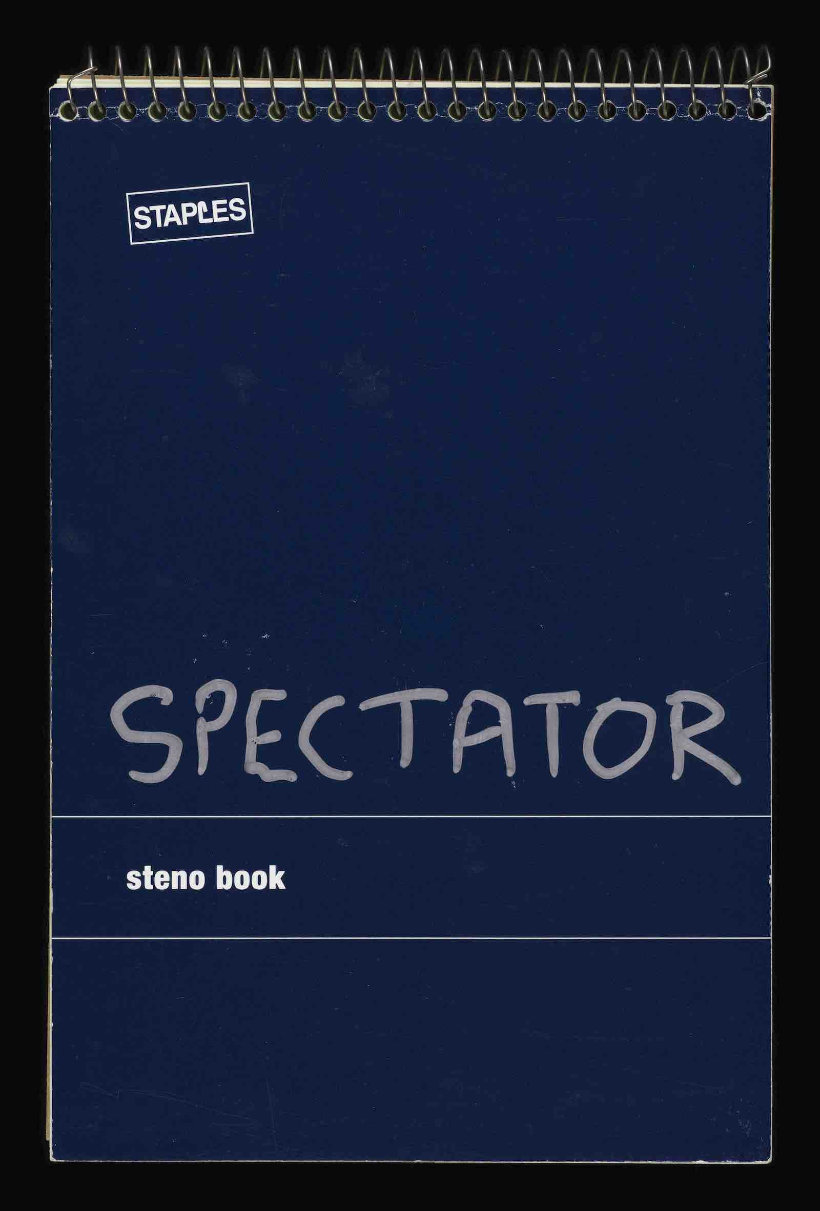 Bowie's The Spectator notebook cover