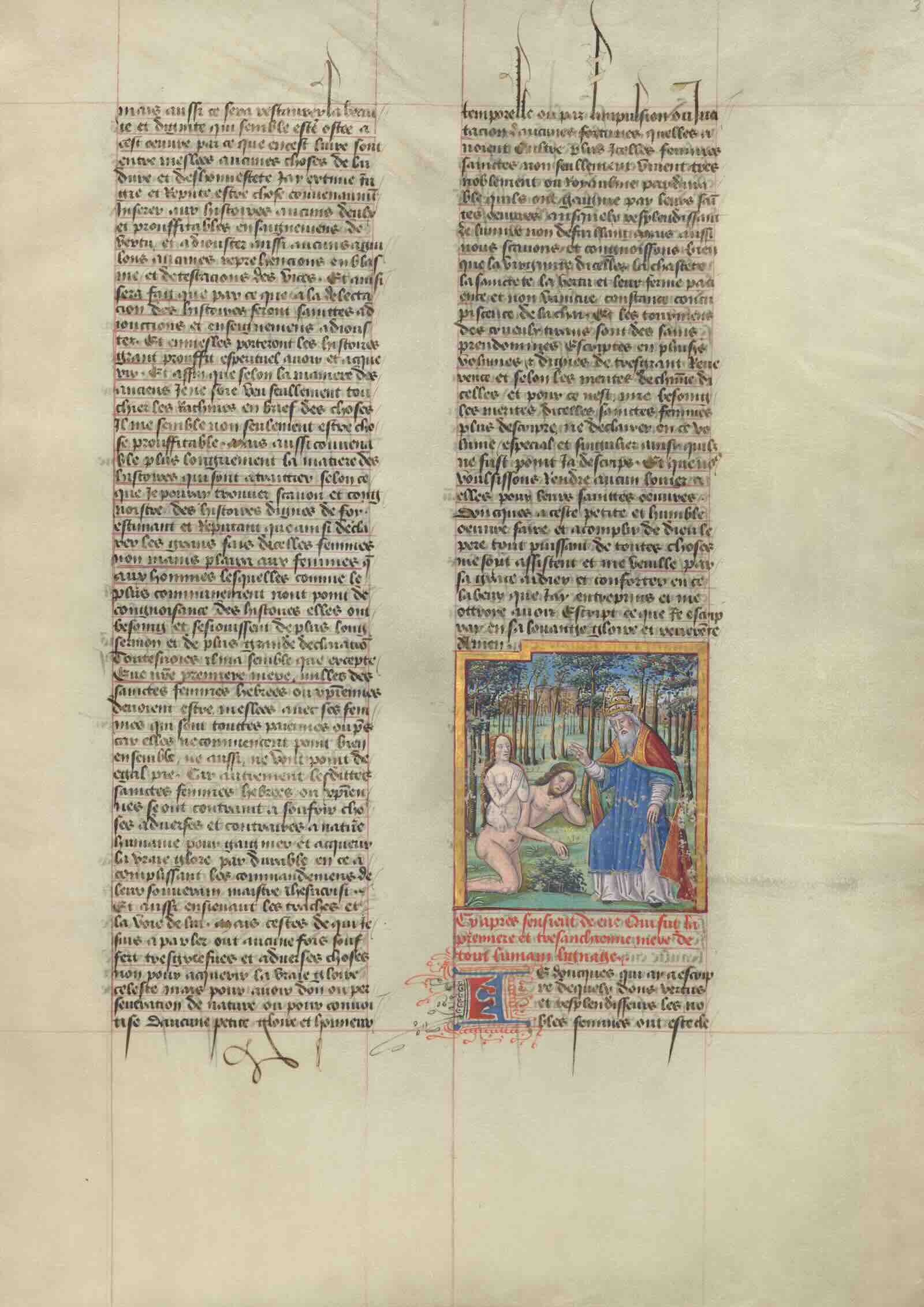 The Creation of Eve from Concerning Famous Women