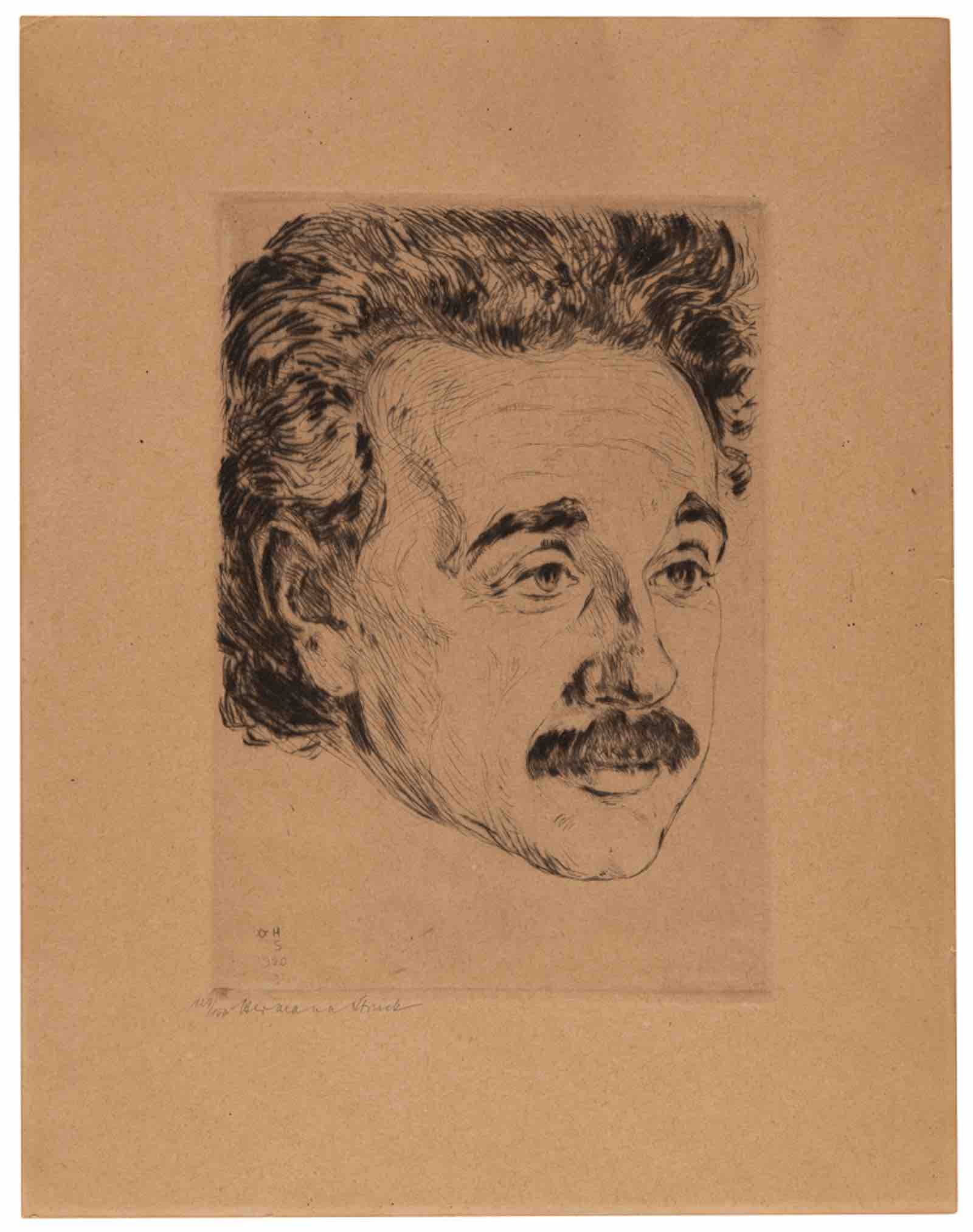 Portrait of Einstein by Hermann Struck