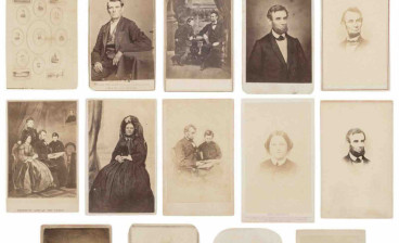 A group of 14 Carte de Visites of Abraham Lincoln and family
