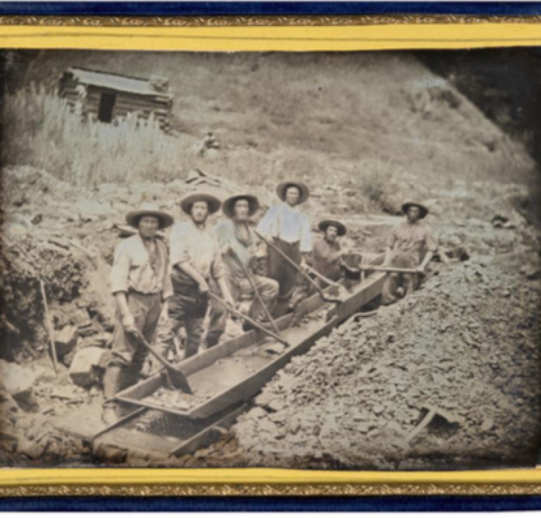 Gold miners daguerreotype
