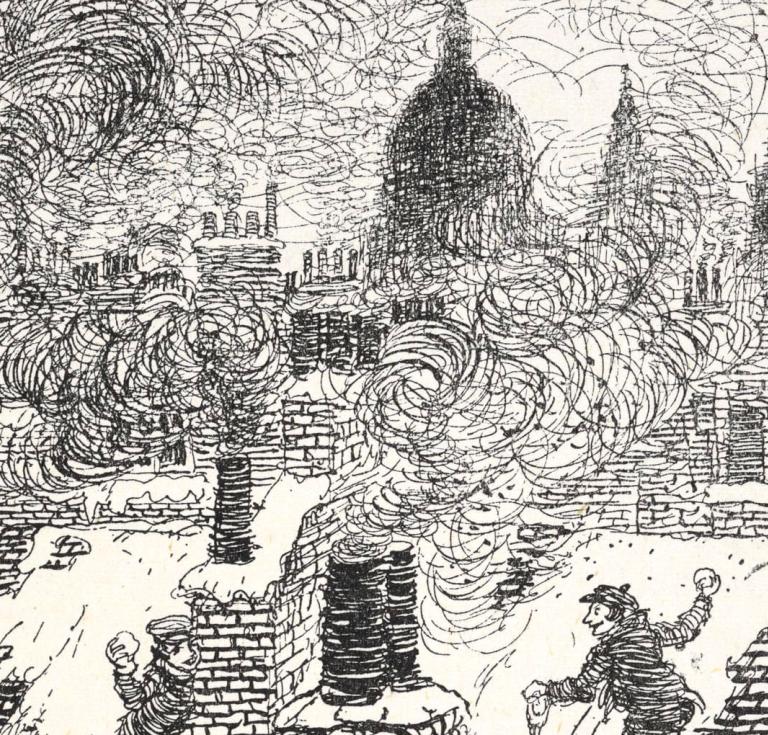 Arthur Rackham illustration for 1915 edition of A Christmas Carol