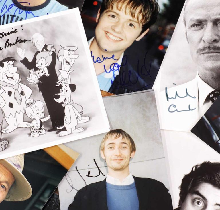 A selection of autographs from the sale