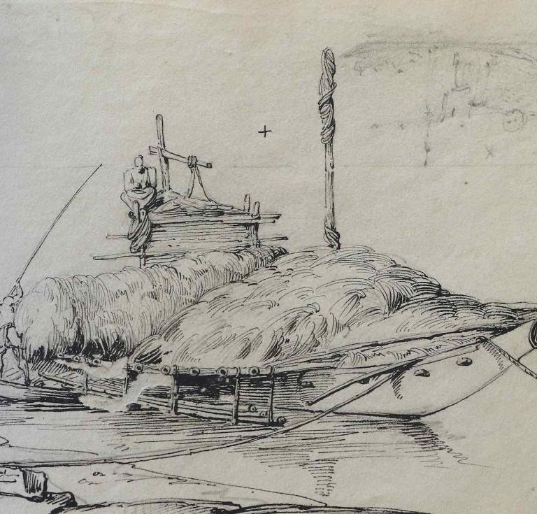 A pages from the sketchbook attributed to George Chinnery