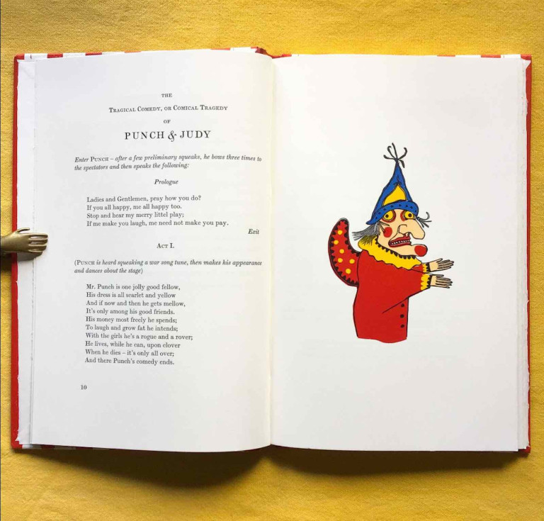 An inside page of The Tragical Comedy of Punch & Judy