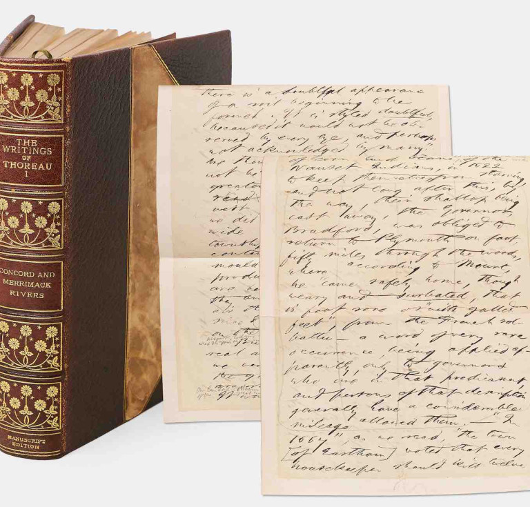 Hand-edited manuscript leaf by Henry David Thoreau for Cape Cod